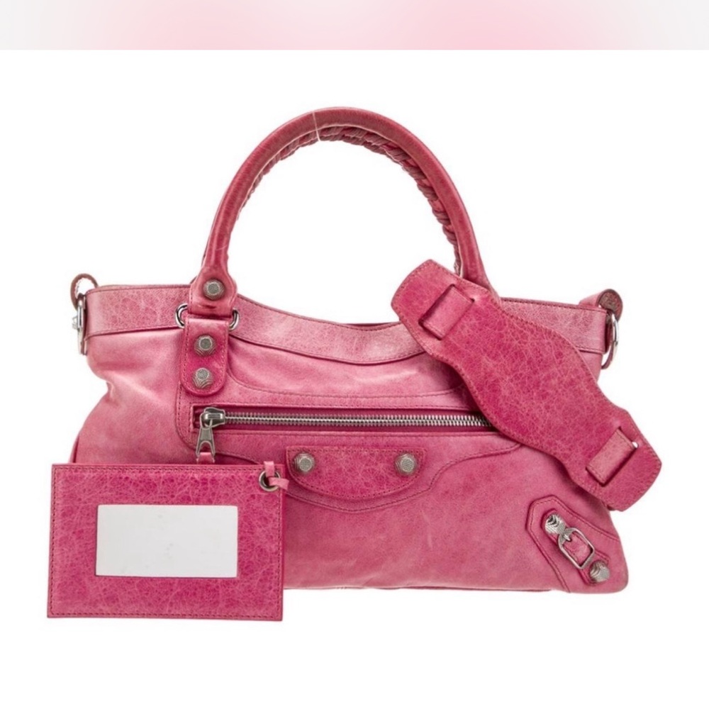 Pink Leather Women's Bag